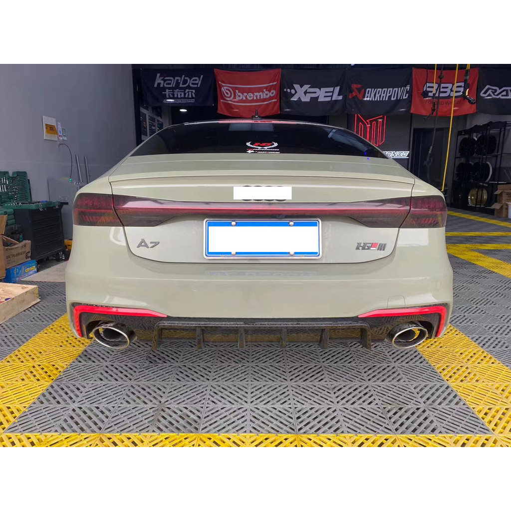 C8 Blade Style RS7 Rear Lip For 2019 to 2023 A7 S-line Modification RS7 ...