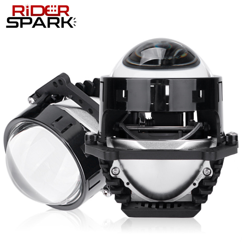 120W Mini Bi Led Lenses 3.0 Inch Angel Eyes Universal Projectors For ...