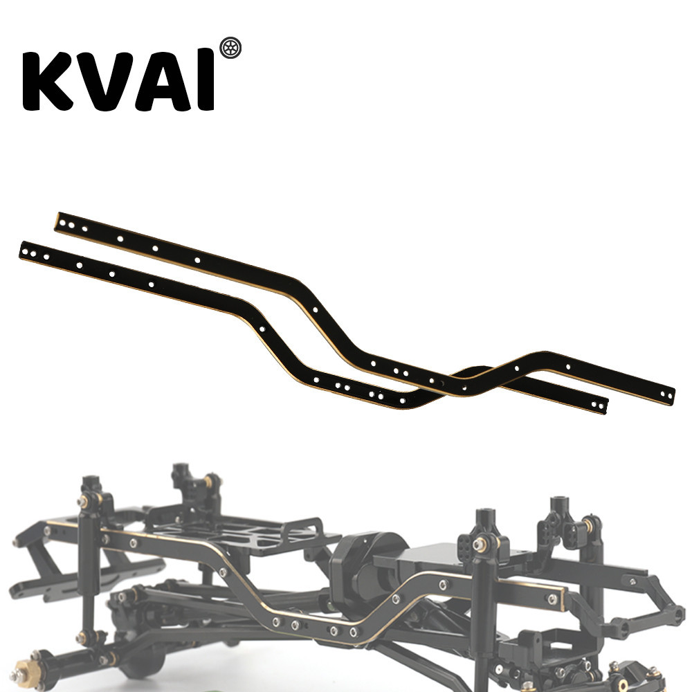 2Pcs SCX24 Brass Black Chassis Frame Rail Girder Side for Rc Crawler ...