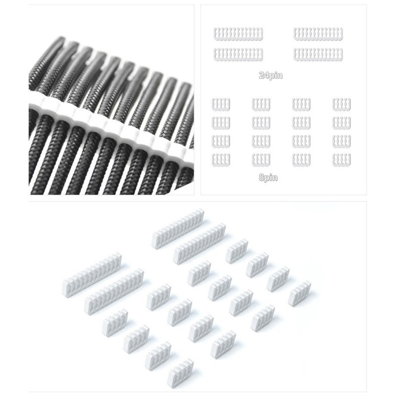 PP Cable Management Tools Wire Combs for PSU Cable Extension 4pcs 24pin ...