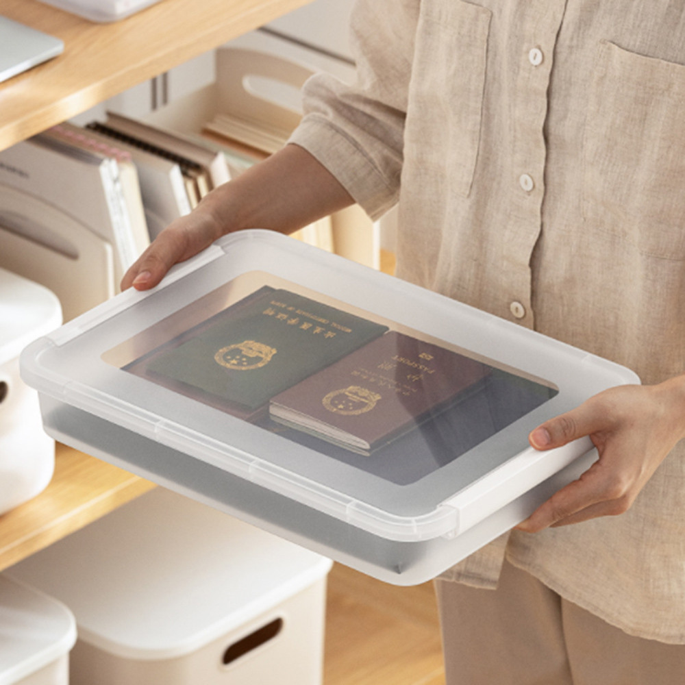 Waterproof Transparent Plastic File Storage Box Documents Honor ...