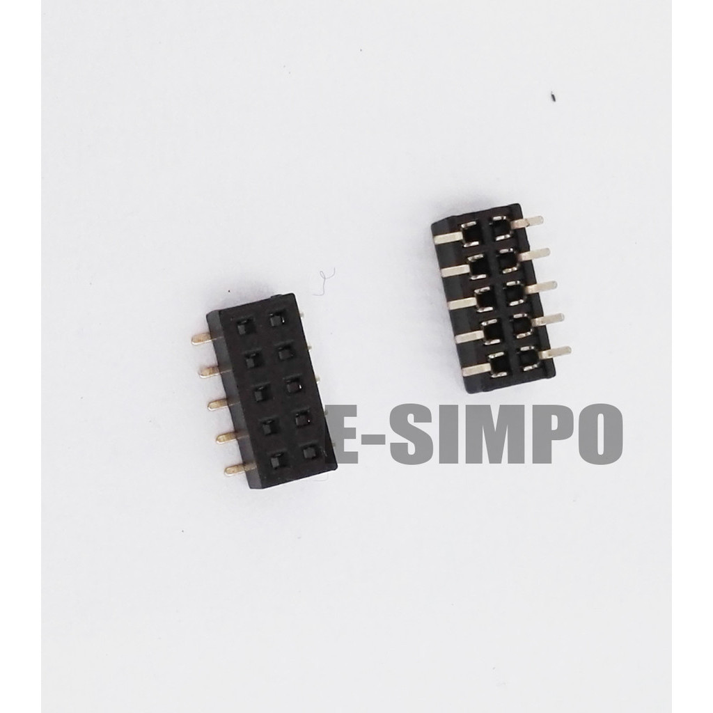 10pcs 1.27mm SMT Female Header,Double Row, 0.05\