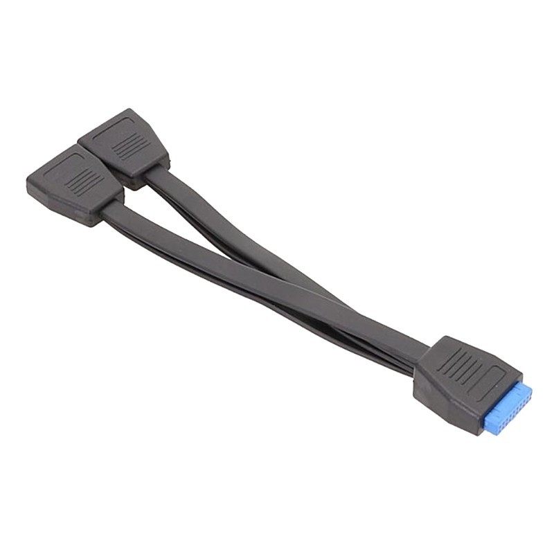 Motherboard USB Splitter Internal USB Extension Cable 19 Pin USB 1 to 2 ...