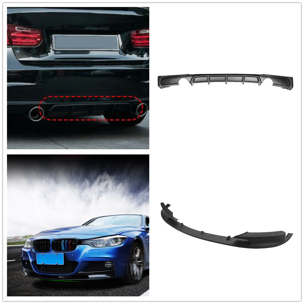 For BMW F30 3 Series 320i 335i 2012-2018 M Sport Matte Black Rear ...