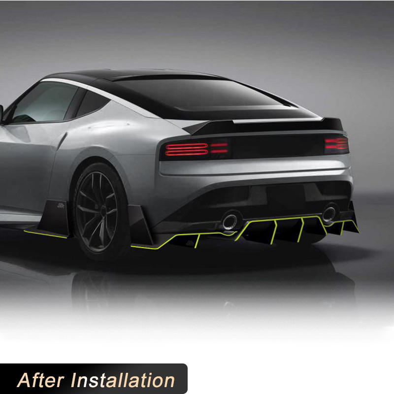 Car Rear Diffuser Lip for Nissan 400Z 2023 Dry Carbon Rear Bumper ...