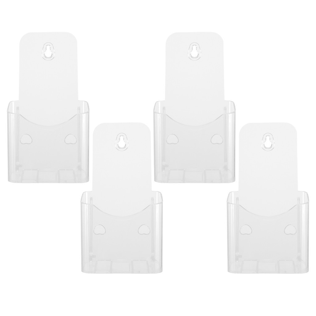 4 Pcs Flyer Holder Rack Display Shelves Brochure Holder Rack Flyer ...