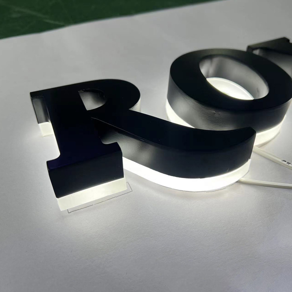 Led Backlit Store Front Metal 3D Letter Sign For Wall 3D Business ...