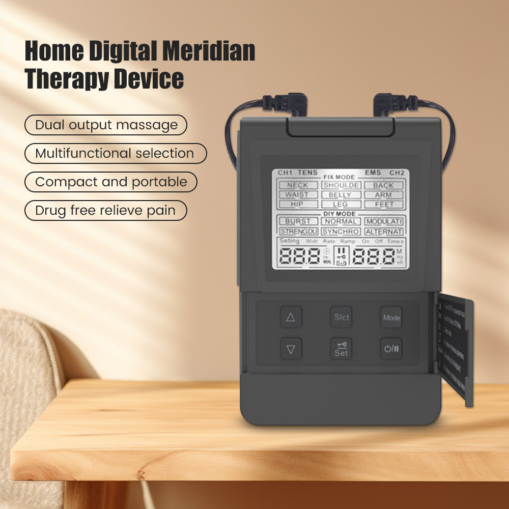 USB Rechargeable EMS Electric Muscle Therapy Stimulator Tens Unit ...