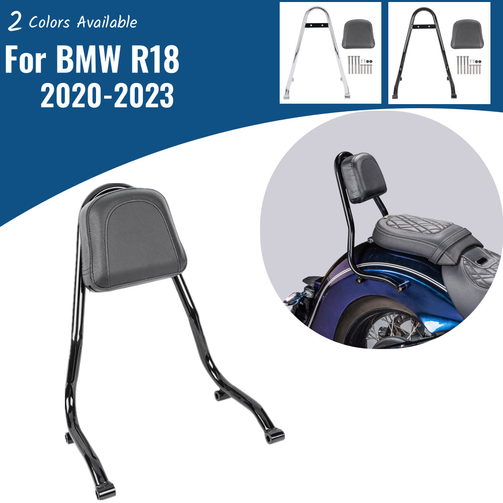 웃Motorycle Passenger Rear Backrest Sissy Bar for BMW R18 2020 2021 2022 ...