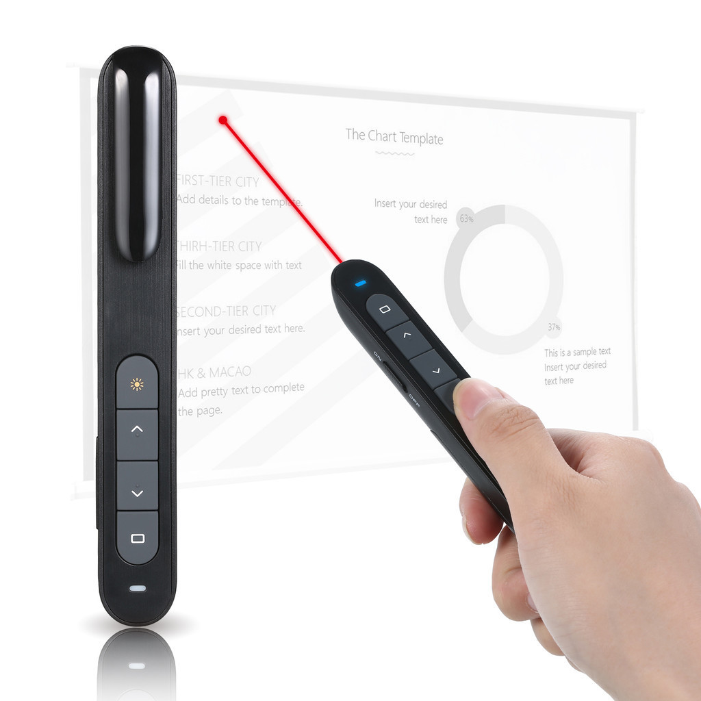 24GHz Wireless Powerpoint Presenter Presentation Pointer PPT Clicker ...