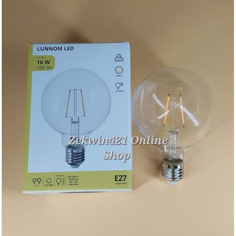 Lunnom led bulb e27 100 lumen sales