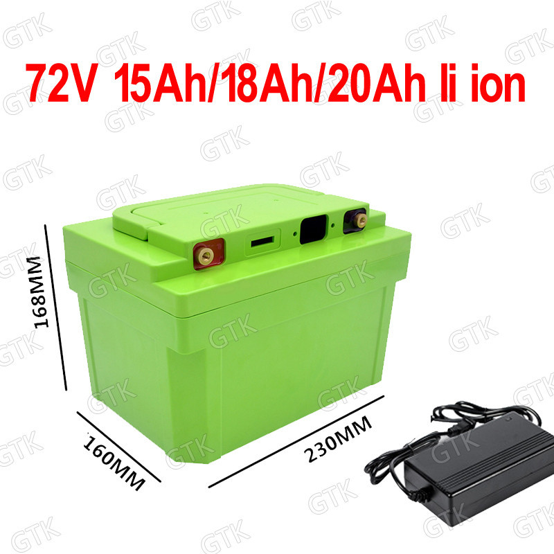 GTK 72v 20ah 18AH lithium ion 72V 15AH battery pack li ion 18650 BMS ...