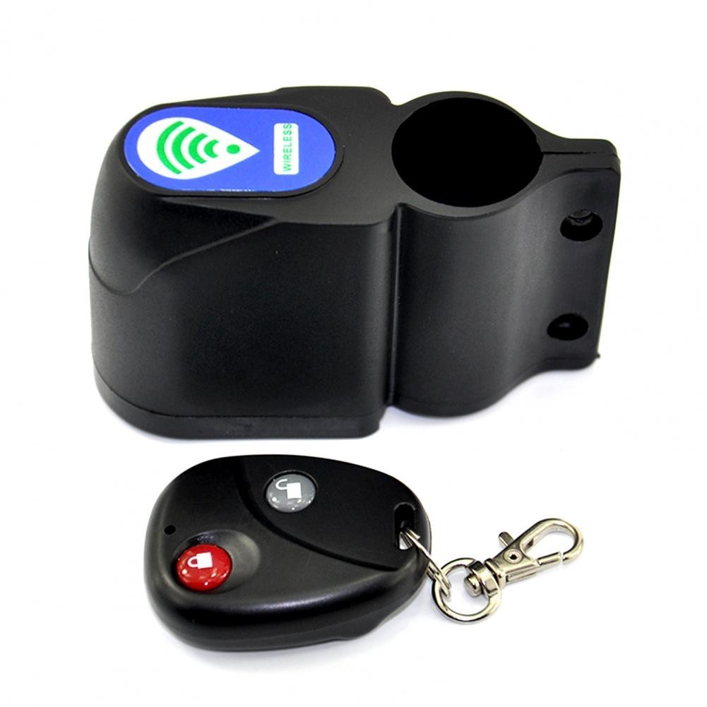 Wireless Anti-theft Bicycle Alarm Lock Remote Control Cycling Vibration ...