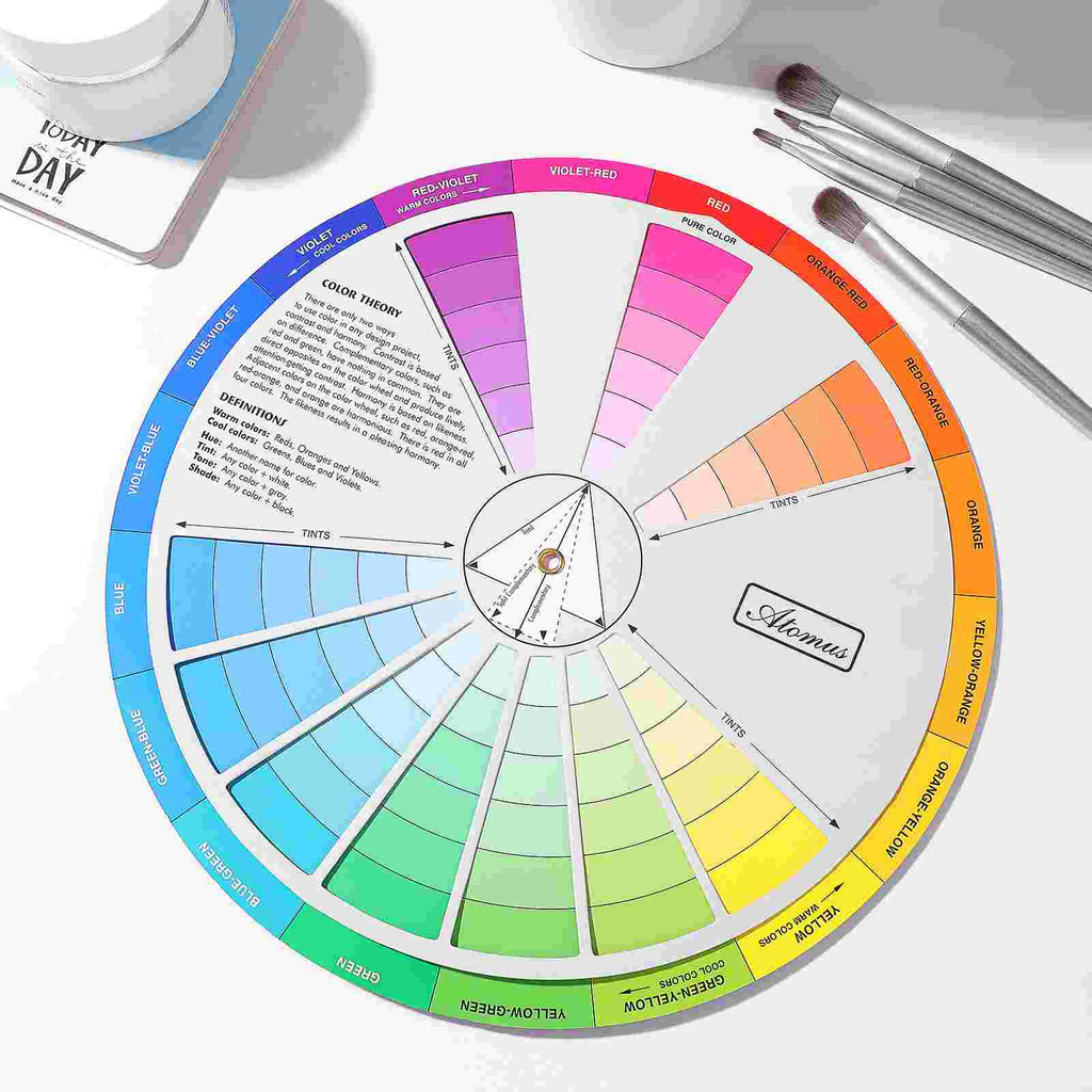 Palette The Circle Gradient Color Wheel Grey Paint Rotatable Chromatic ...