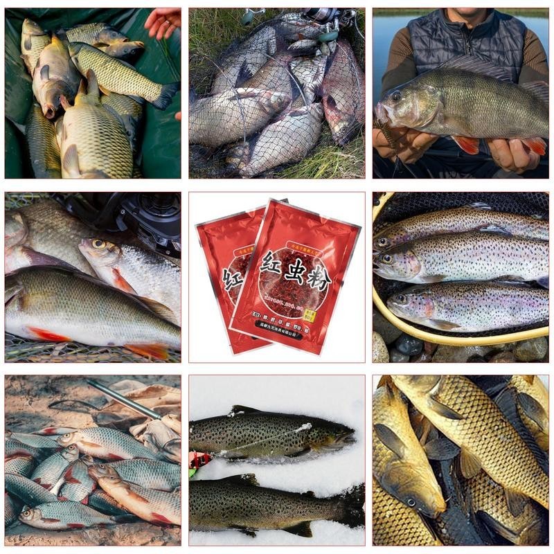 Red Worm Bait Attractant Concentrated Bait Additive Red Worm Powder ...