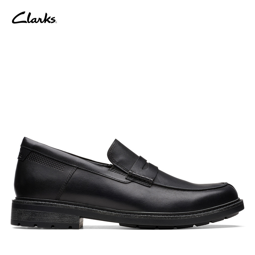 Clarks Men s Un Shire Step Loafer Black Shopee Philippines