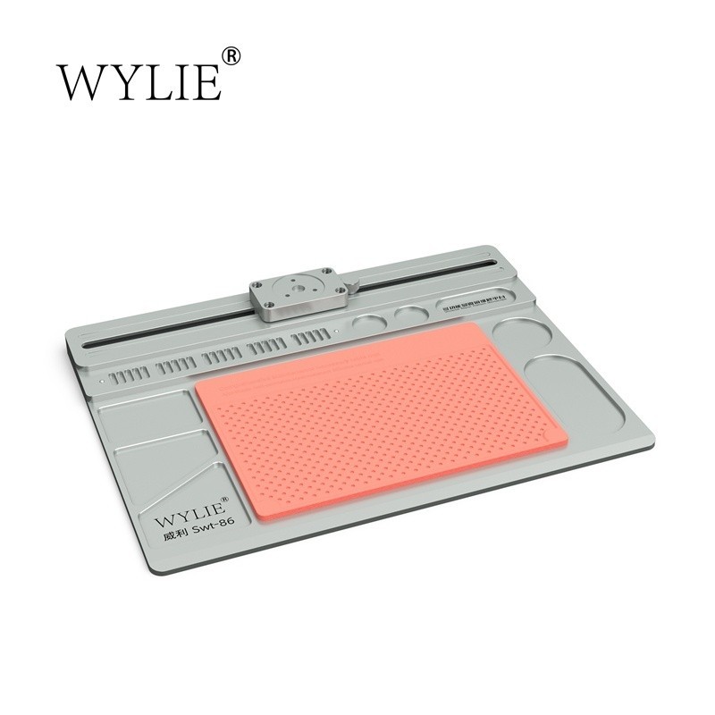 ๑WYLIE Large Size Microscope Track Movable Base Pad Sliding Maintenance ...