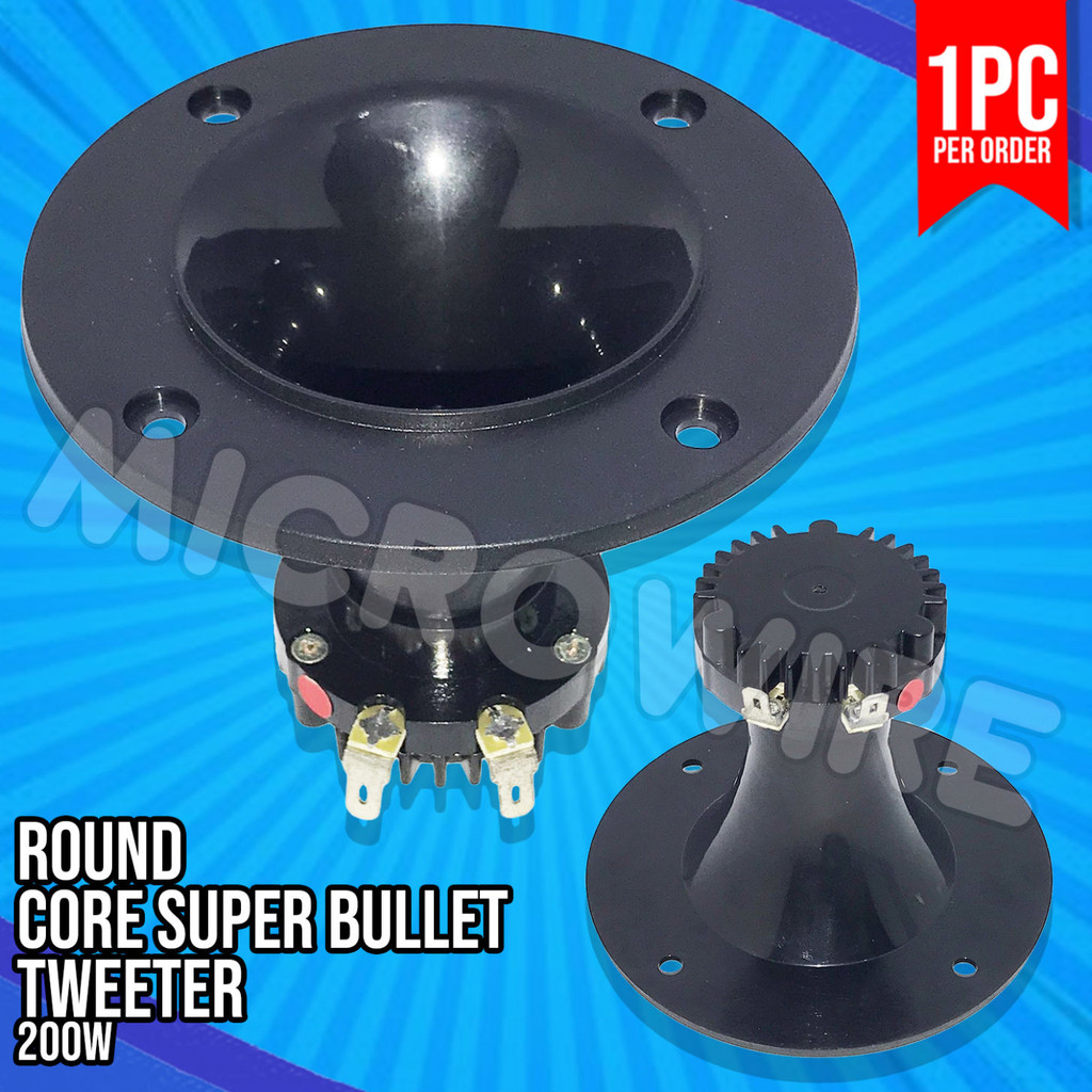 Round Core Heavy Duty Tweeter 200W TITANIUM Driver Unit | Shopee ...