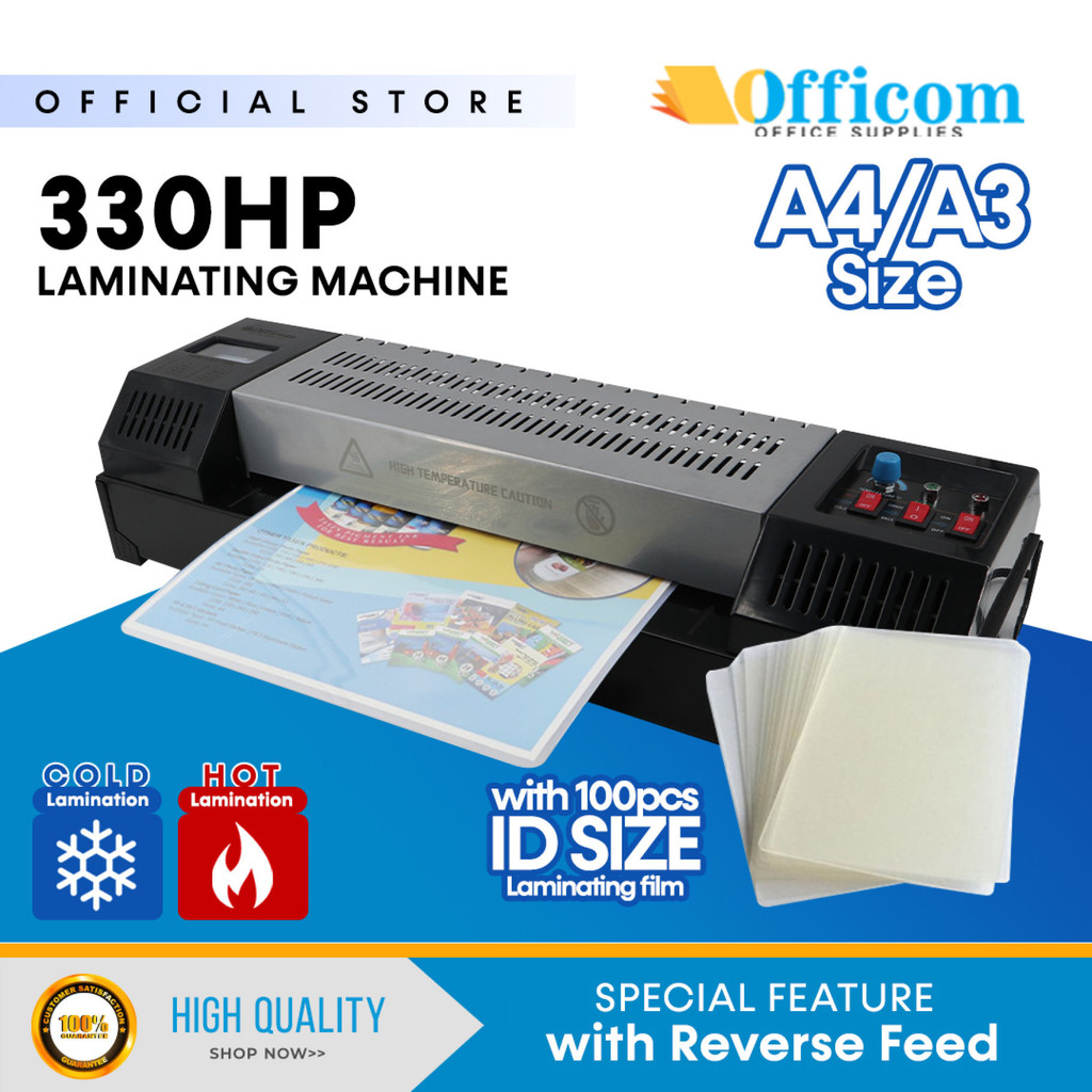 Officom 330HP Laminating Machine A3 A4 Heavy Duty with GIFT 100s ID ...
