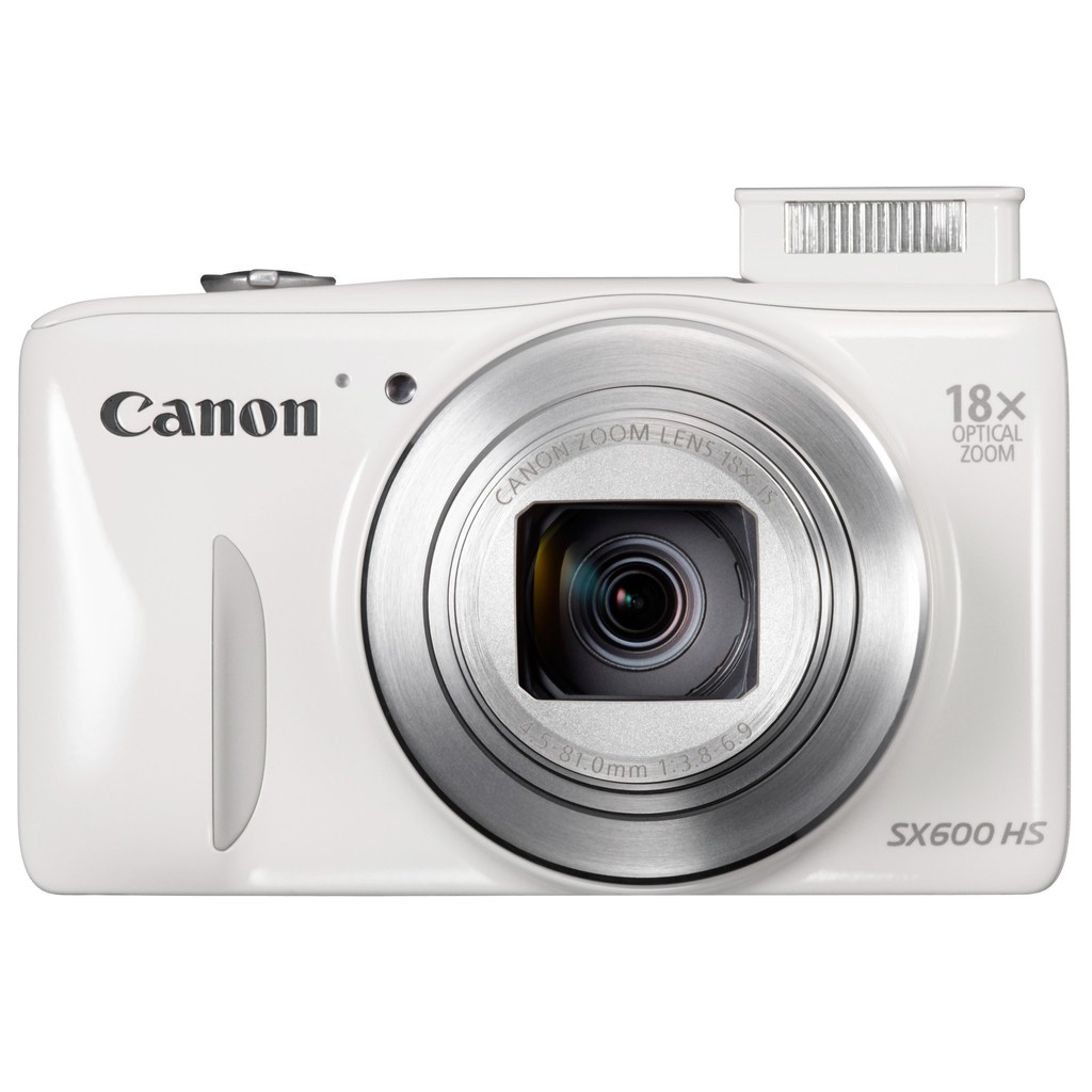 USED ] Canon Digital Camera Power Shot SX600 HS White 18x Optical