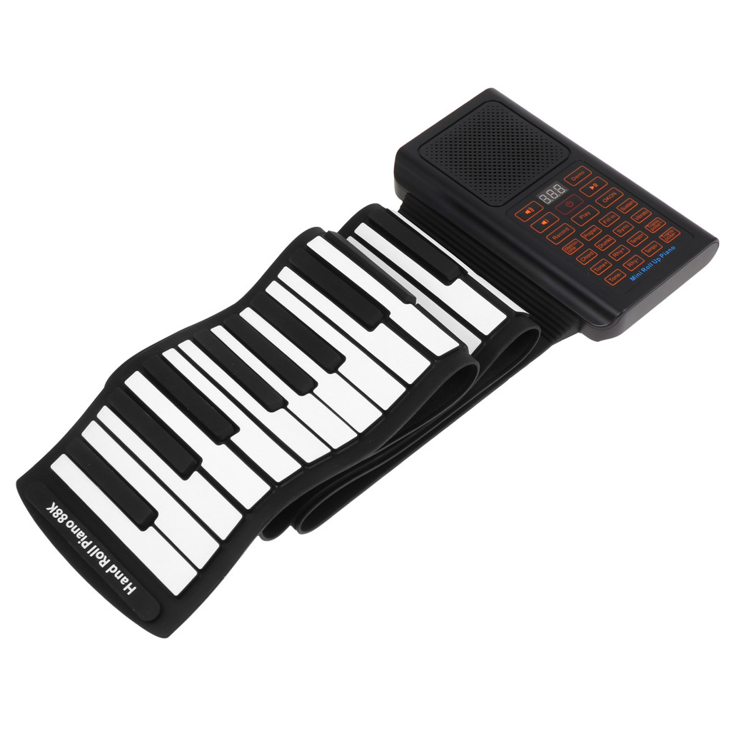 88 Keys Electronic Keyboard Roll Piano Foldable Hand Rolled Musical ...