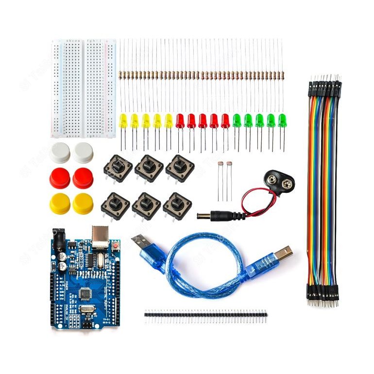 new Starter Kit for arduino UNO R3 mini Breadboard LED jumper wire