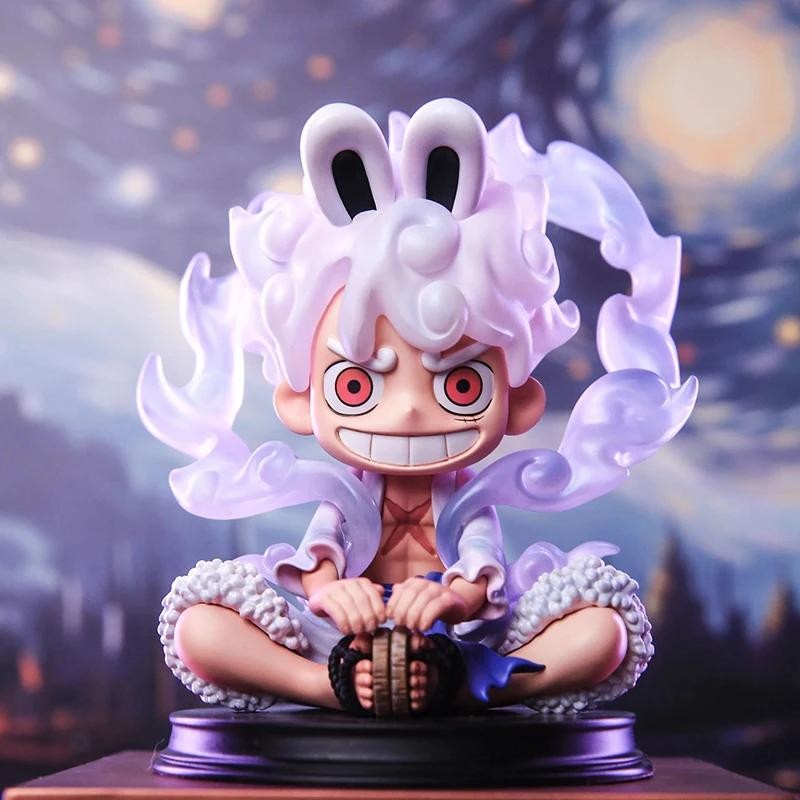 One Piece Gear 5 Nika Luffy Figures GK Rabbit Ears Monkey D. Luffy