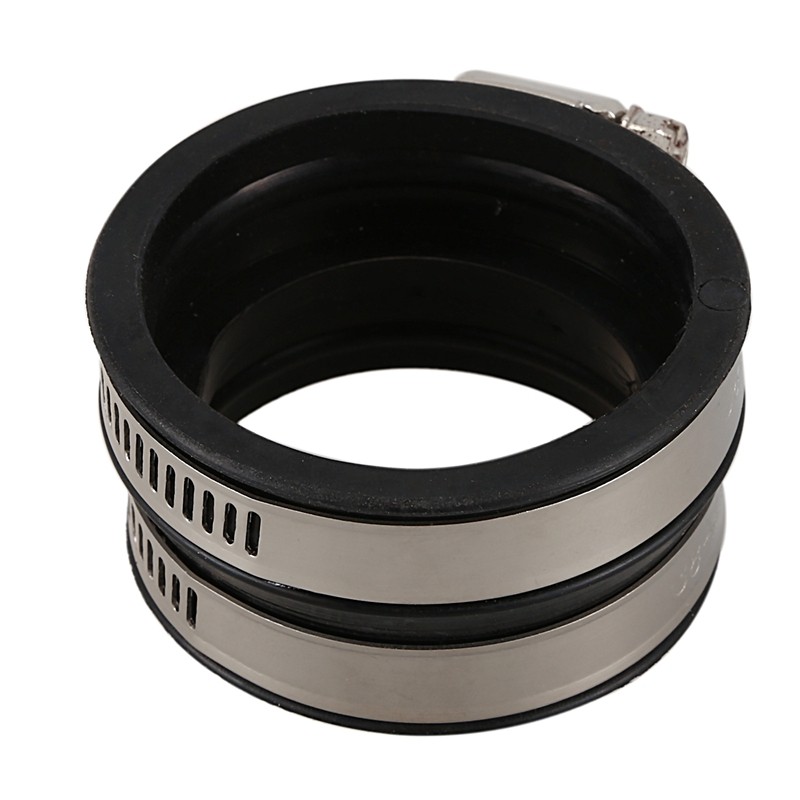 Rubber Carburetor Boot Flange W/Clamps For Can-Am Bombardier Ds