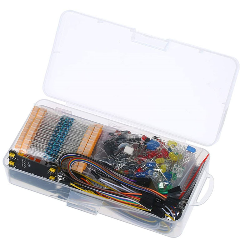 Electronic Component Fun Kit, With Power Module, Jumper Wire, 830 ...