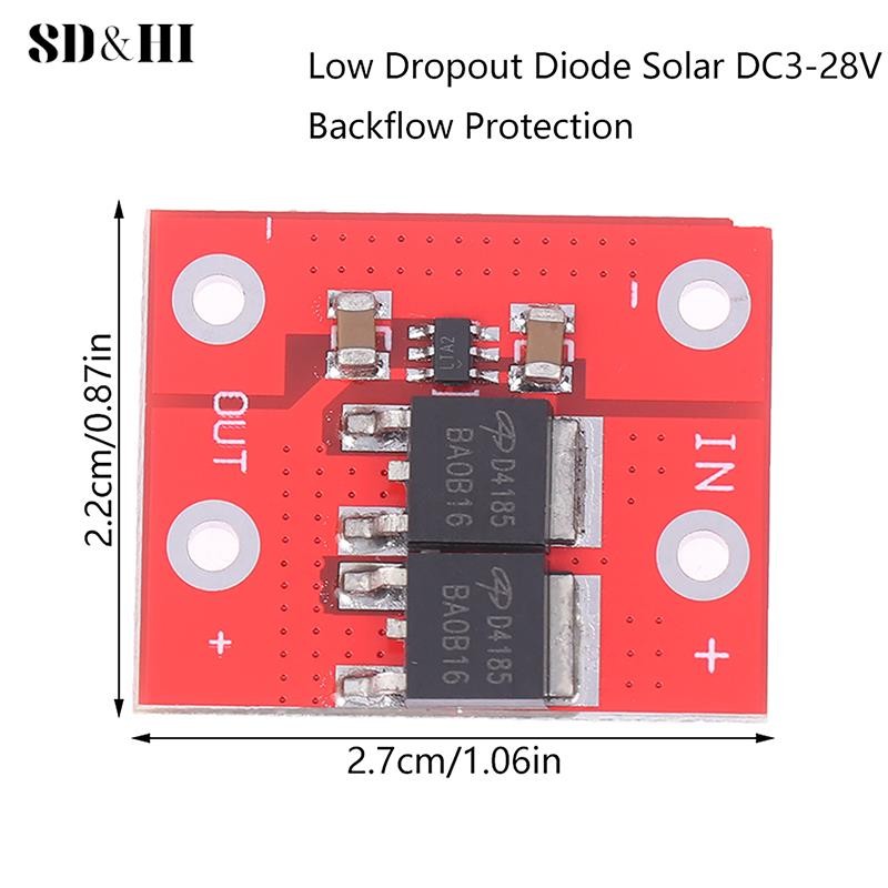 ☭1pc 15A ideal diode low dropout diode solar DC3-28V anti-reverse ...