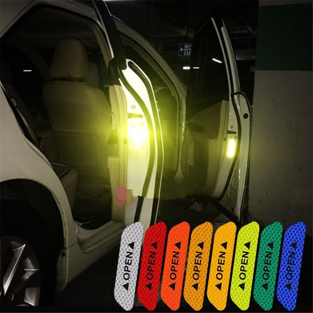 웃Car night safety reflective stickers for Audi A3 8P A4 B8 Q5 A1 39#:5s ...