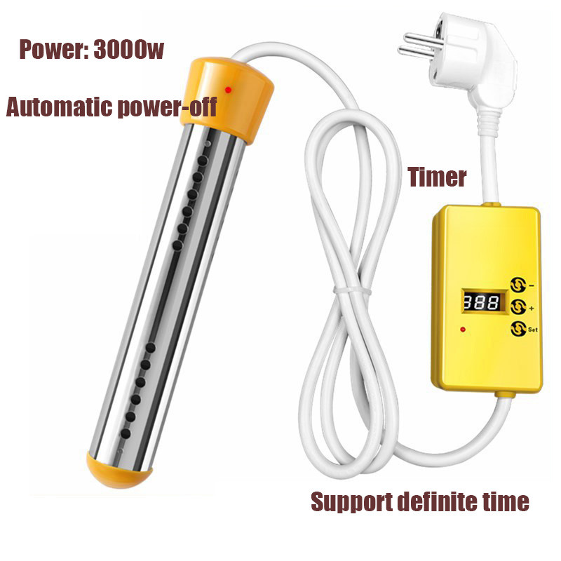 3000W Electric Heater Boiler Water Heating Element Portable Immersion
