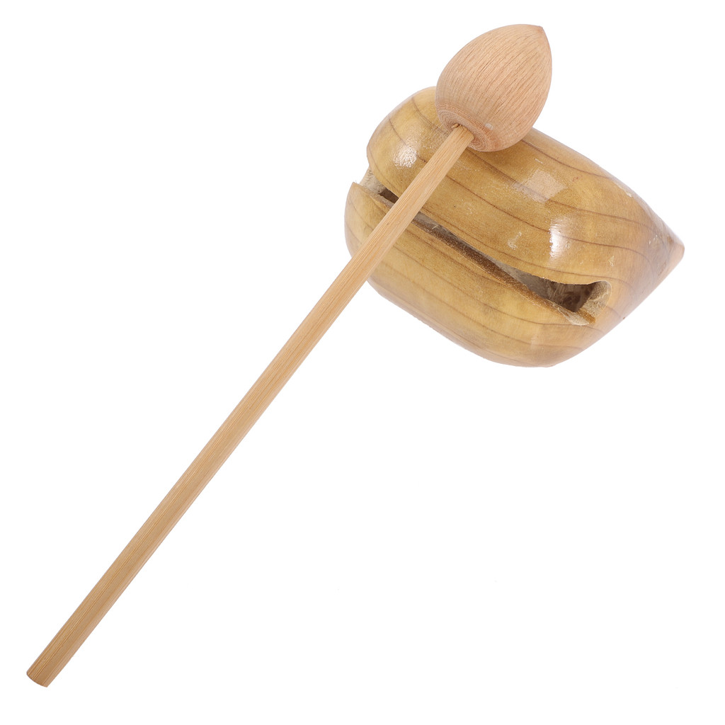 Musical Instruments Wooden Fish Knocker with Stick Solid for Kids ...