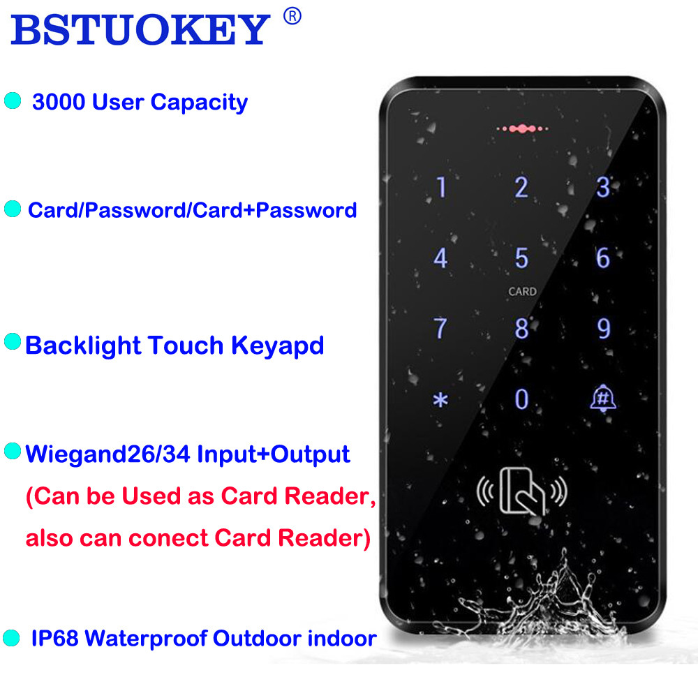 -IP68 Waterproof Access Control Keypad Outdoor Touch RFID Access ...