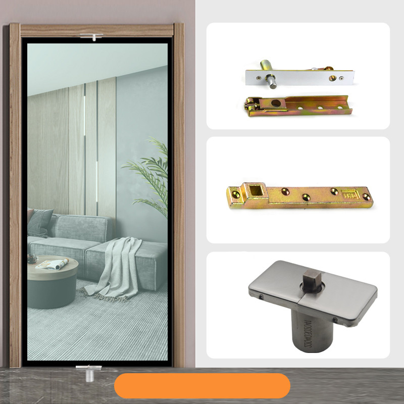 ️40-300KG Glass Door Stainless Positioning Pivot Hinge Floor Spring 360 ...