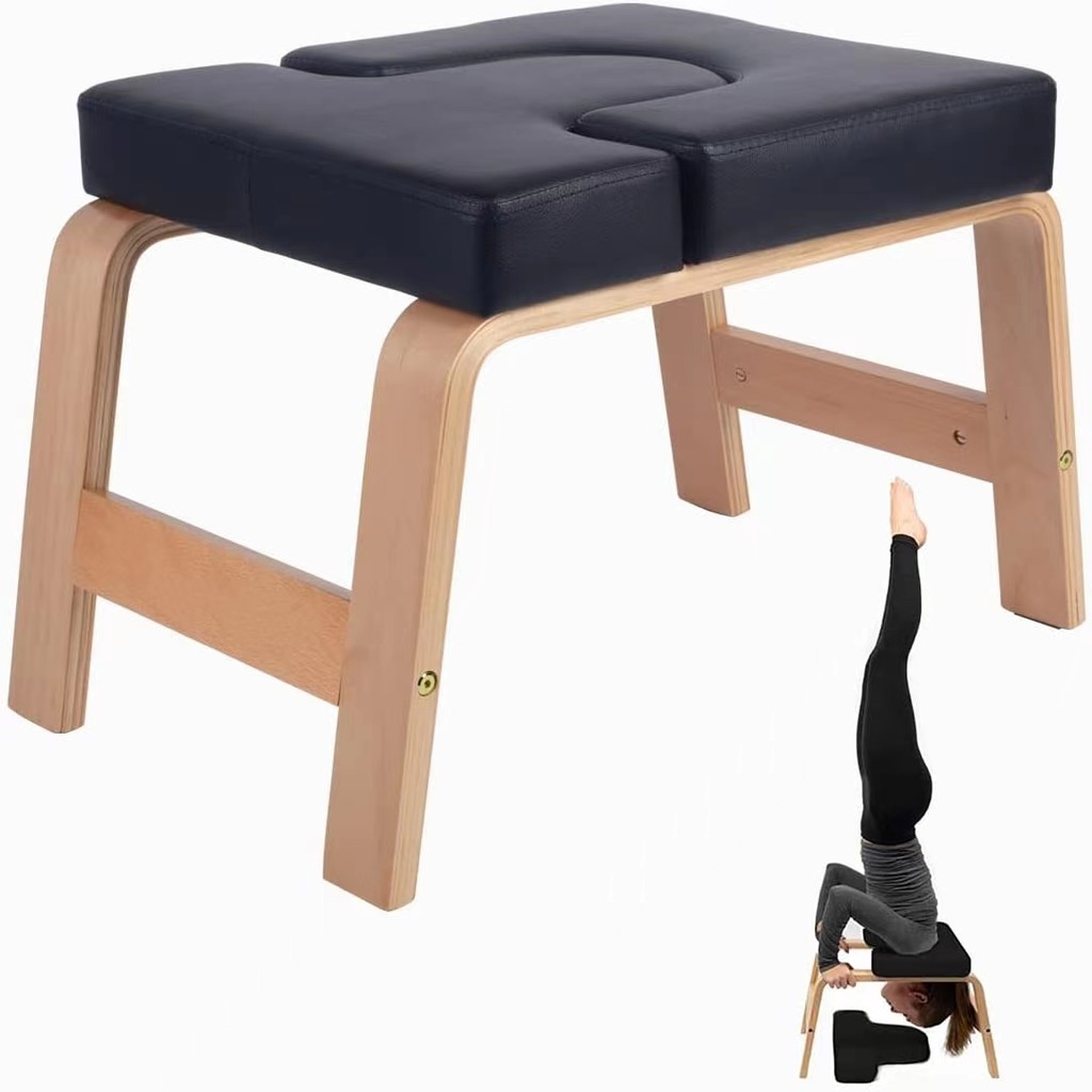 Inversion Chair,Solid Wood Pilates Reformers Yoga Inversion Bench Stool ...