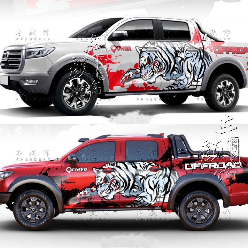 2pcs Car Stickers For Ford Raptor F150 Exterior Custom Off-road Style ...