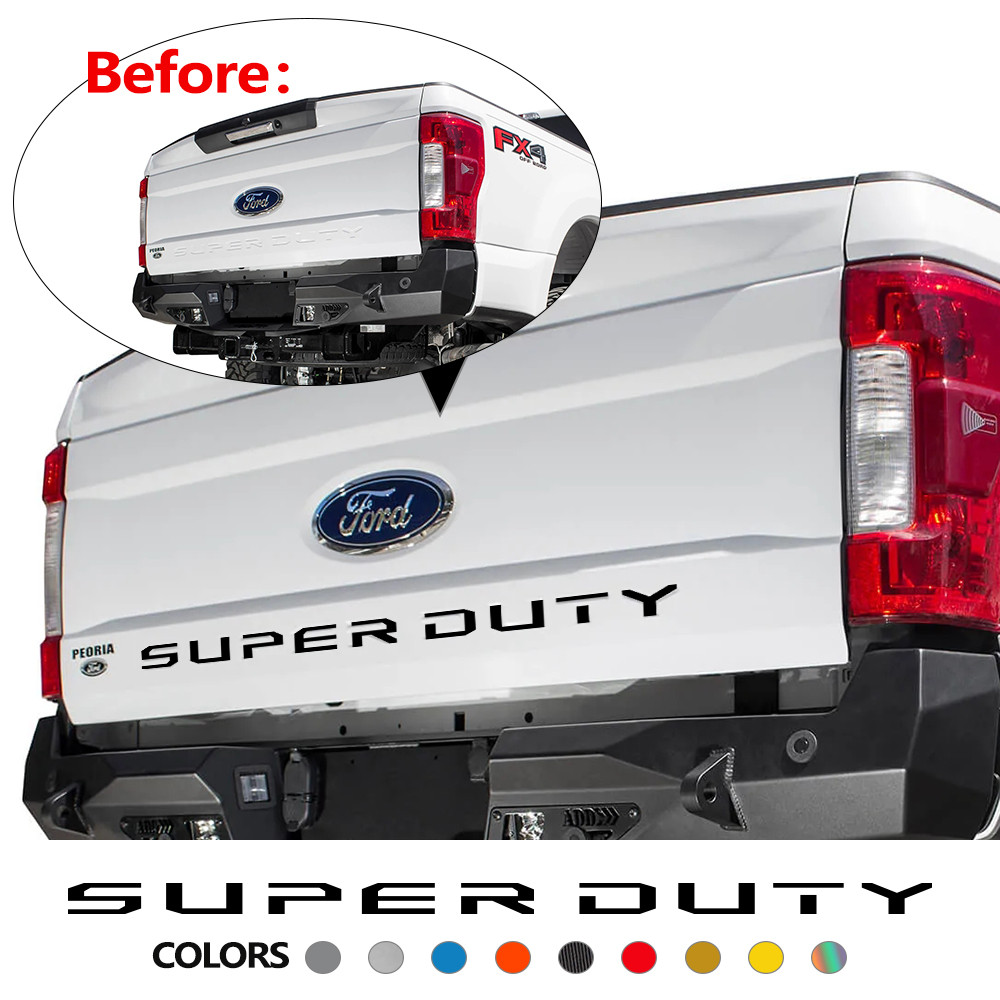 Pickup Tail Box Labeling Sticker For Ford Super Duty F250 F350 2017 ...