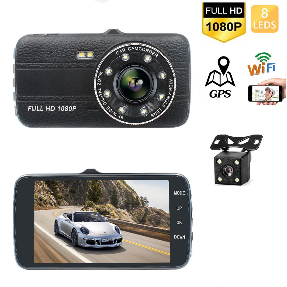 Car DVR WiFi Full HD 1080P Dash Cam Rear View Drive Video Recorder ...