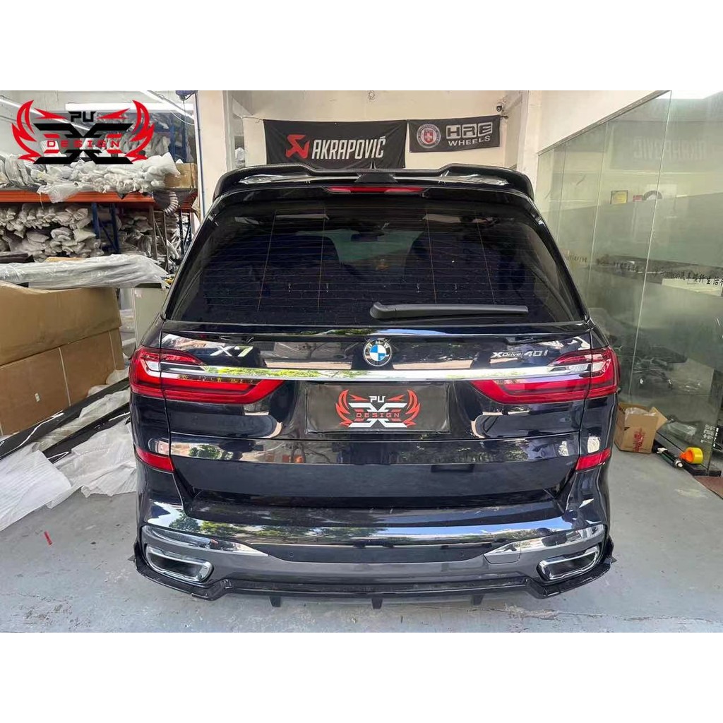Carbon Fiber For BMW X7 G07 Rear Spoiler root spoiler Rear Trunk Wing ...