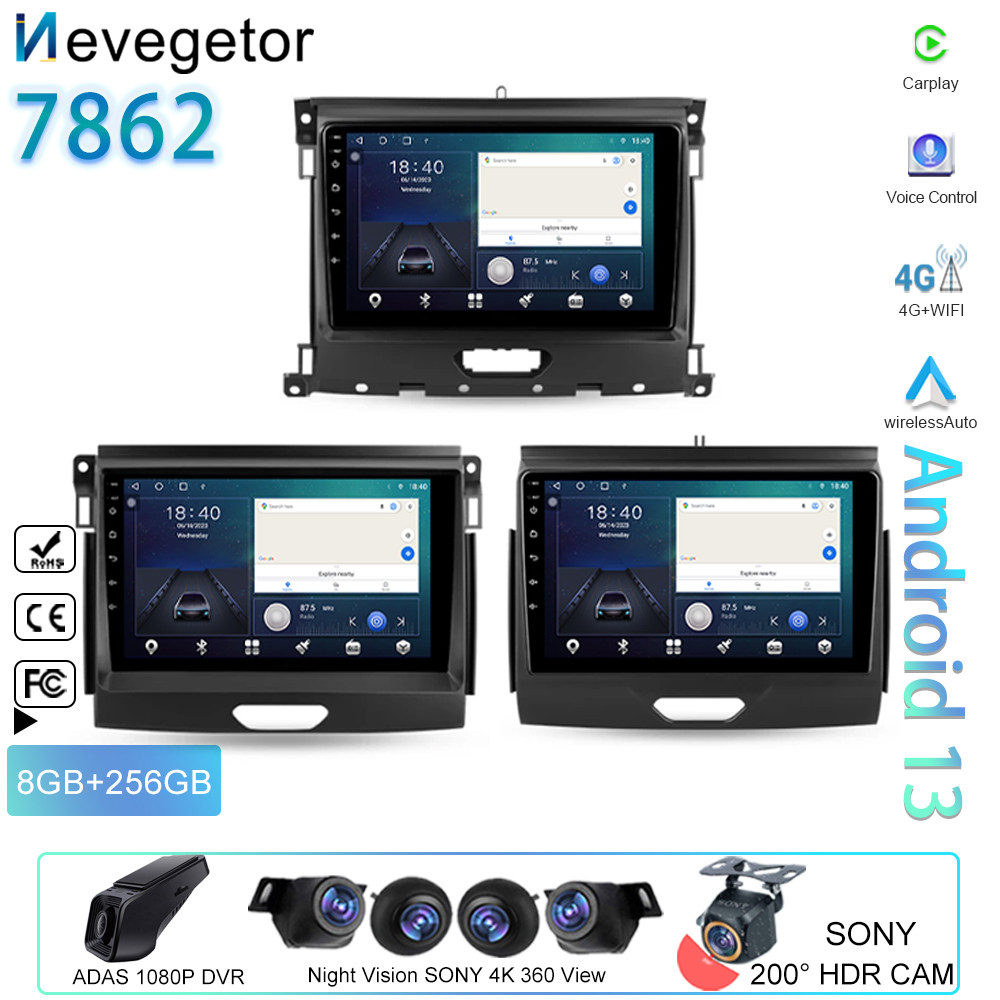 ⚡For Ford Ranger P703 2015 - 2022 Car Radio Android Auto Carplay Head ...