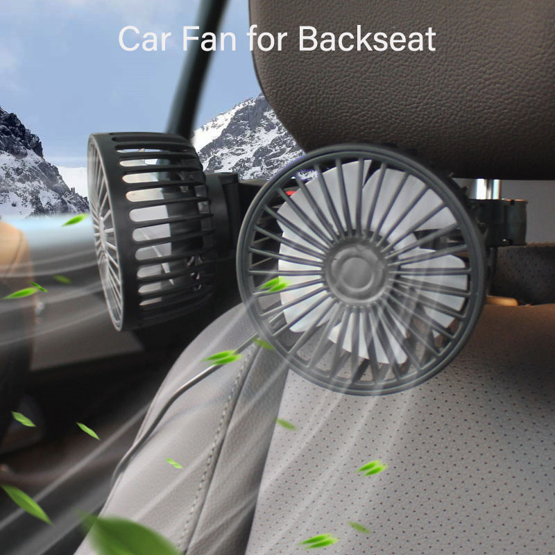 ♦Car Fan For Backseat, Car Cooling Fan,3Speed Car Electric Fan With