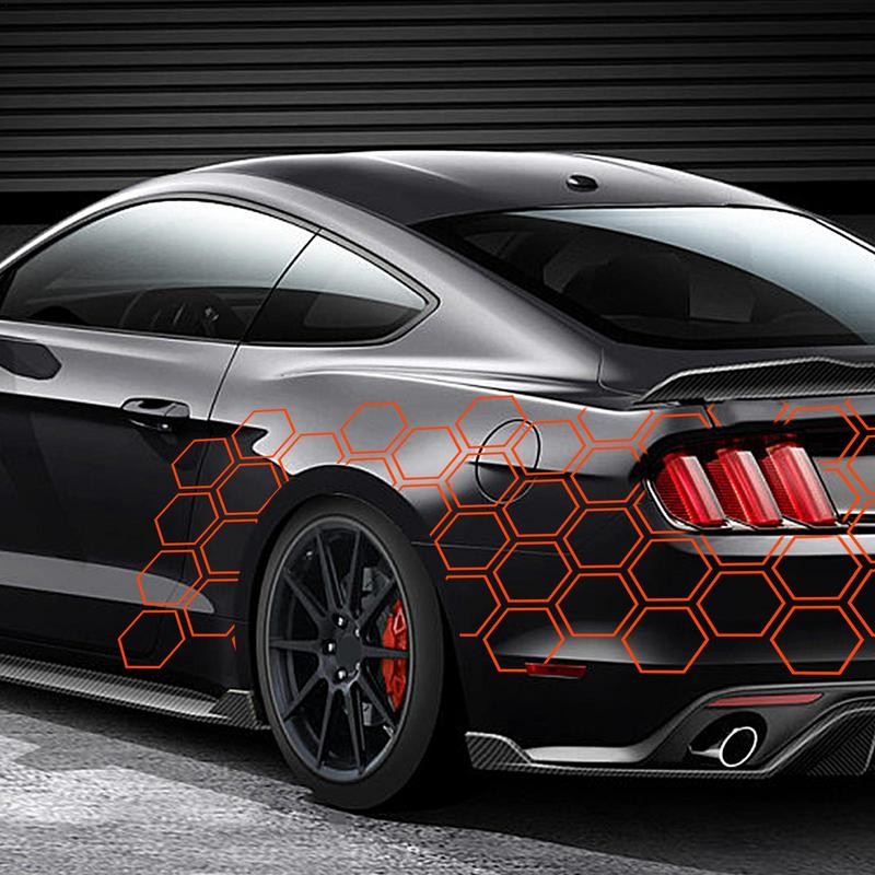 Self-Adhesive Car Honeycomb Sticker Hexagon Honeycomb Car Full Wrap ...