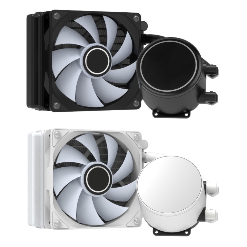CPU Water Cooling System CPU Liquid Cooler RGB Lighting 4Pin PWM Fans ...