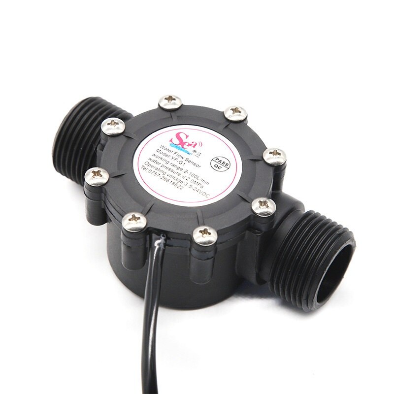 YF-G1 DN25 DC 3.5-24V OD1.3 Inch G1 Water Flow Hall Sensor Flowmeter ...