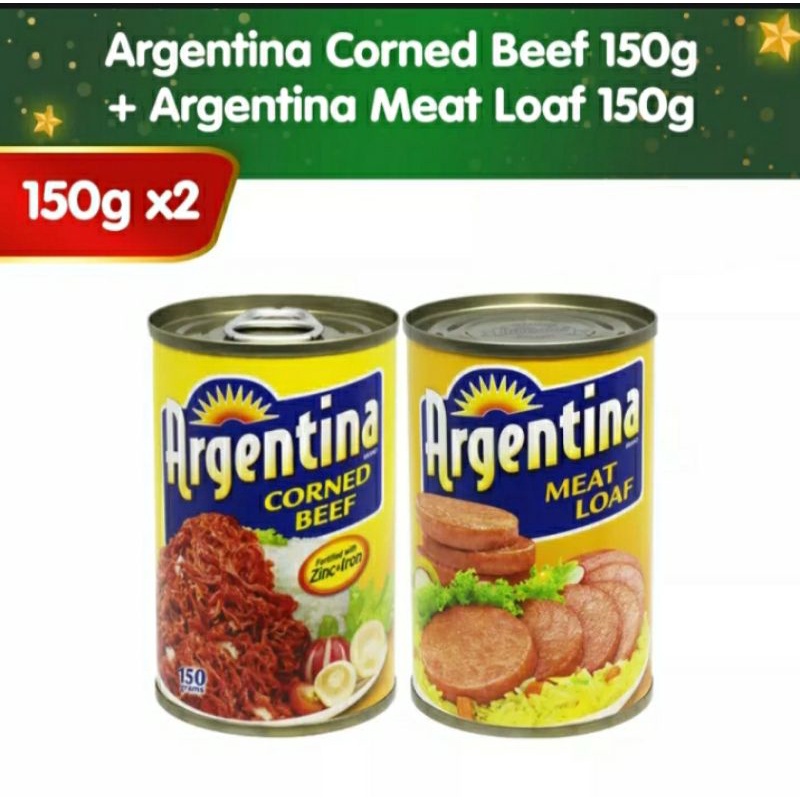 【Hot Sale】Argentina Corned Beef ( 150g ) and Argentina Meatloaf ( 150g