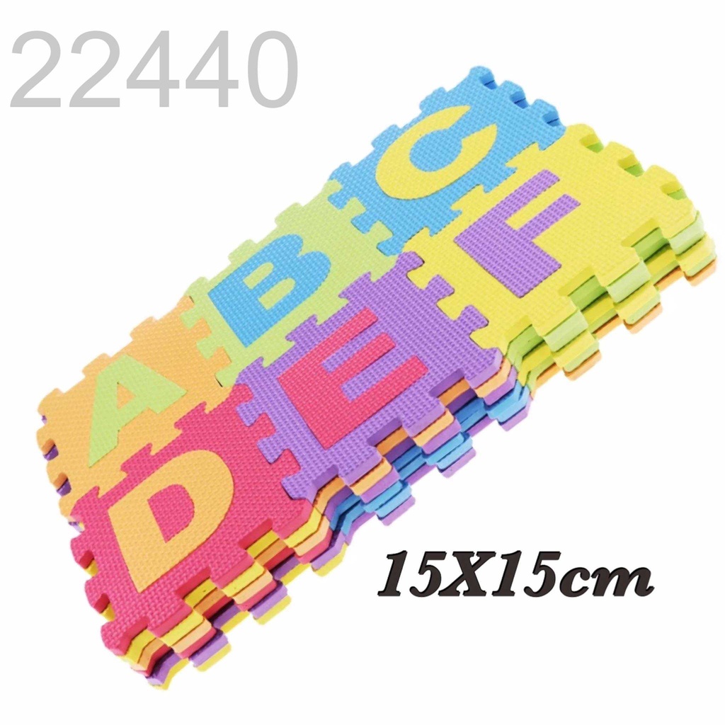 S640 36PCS 15x15 Alphabet & Numbers Puzzle Mat EVA Foam Baby Crawling