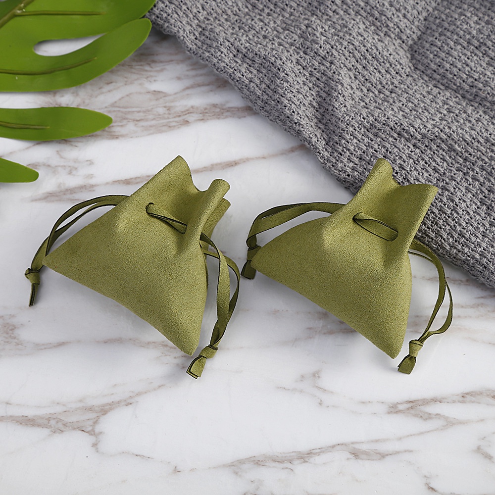 ⊙ 5pcs Jewellery Bag Drawstring Microfiber Jewelry Pouch Suede Gift ...