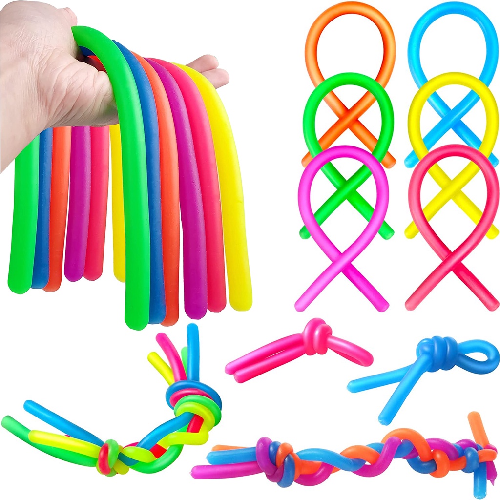 playthingSoft Rubber Noodle Elastic Rope Toys Stretchy String Sensory