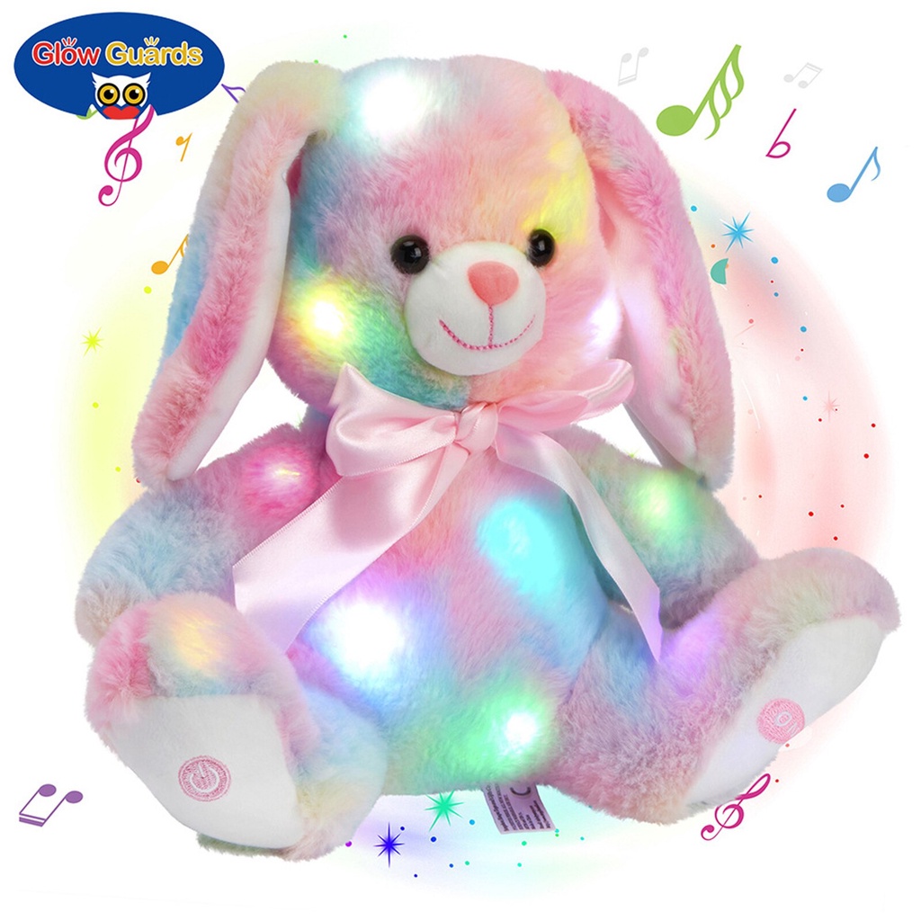 lcD New Light Up Plush Doll Electronic Plush Toy with Colorful Lights